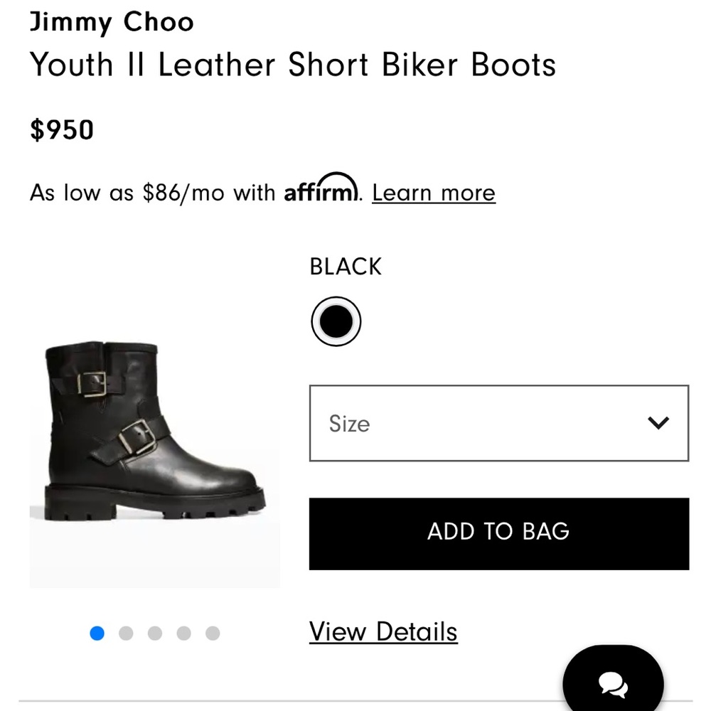 Jimmy Choo black motto boot